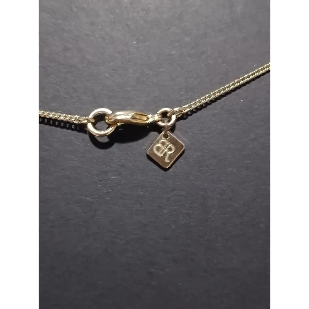 BANANA REPUBLIC Gold-Toned Chain w/ Turquoise-Colored Pendant, 30